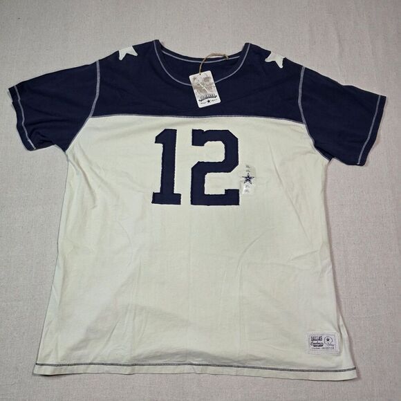 Dallas Cowboys Legends Collection Color Block #12 STAUBACH T-Shirt Size XXL NWT - Picture 1 of 10